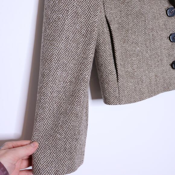 BA&SH Blanche Blazer Beige Cropped Long Sleeves Lady Jacket Women's 1/US 4 - Picture 7 of 15